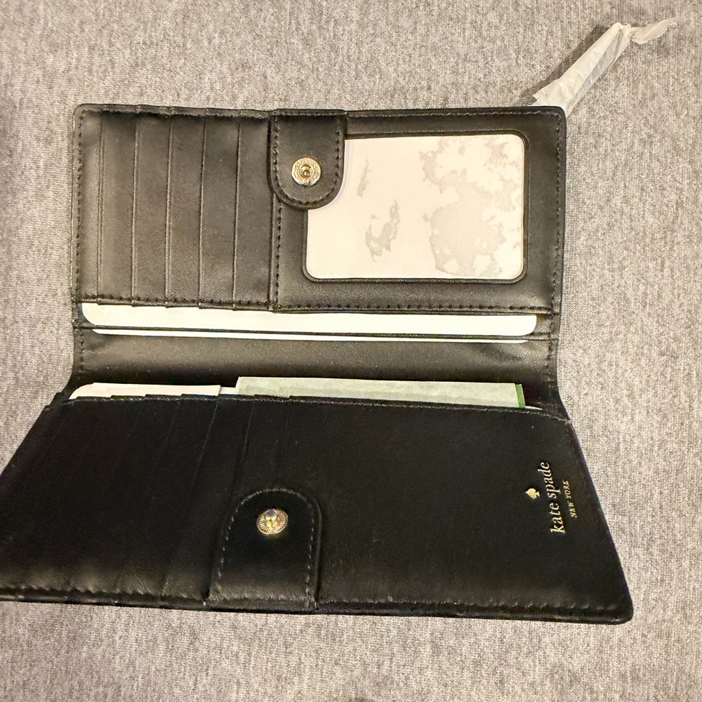 Kate Spade Textured Black Wallet - Picture 2 of 2